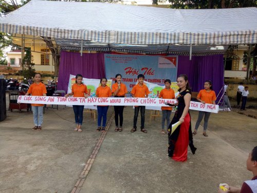 Ảnh 1; Tổ chức Hội thi phòng, chống tai nạn thương tích cho trẻ em của LĐ trường THCS Xuân Cẩm.jpg